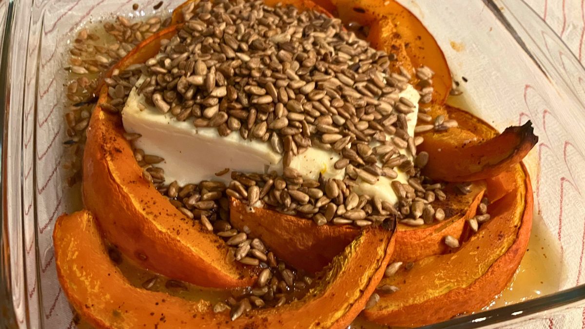 Ser i dynię posypałam prażonym słonecznikiem