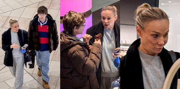 Sonia Bohosiewicz W DRESIE uskutecznia shopping z 17-letnim synem i delektuje się lodem (ZDJĘCIA)