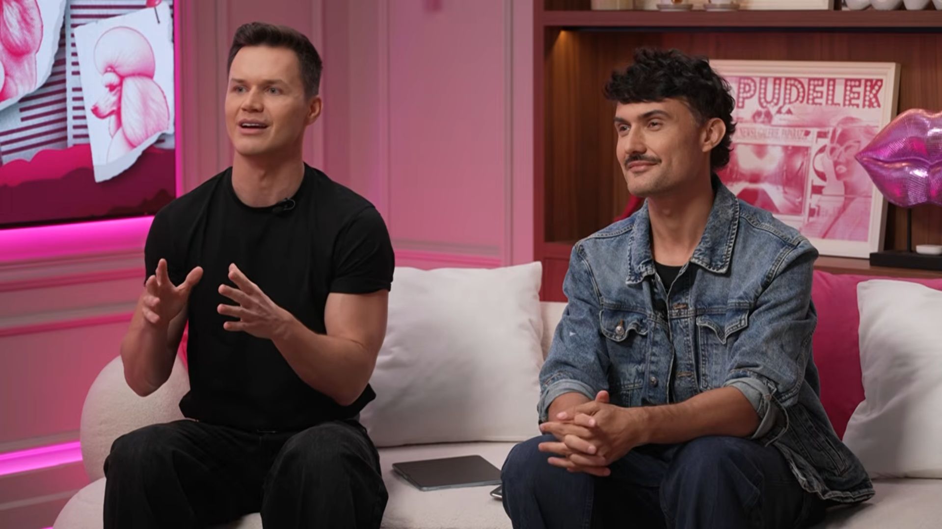 Michał Dziedzic i Piotr Grabarczyk w programie "Z archiwum Pudelka"