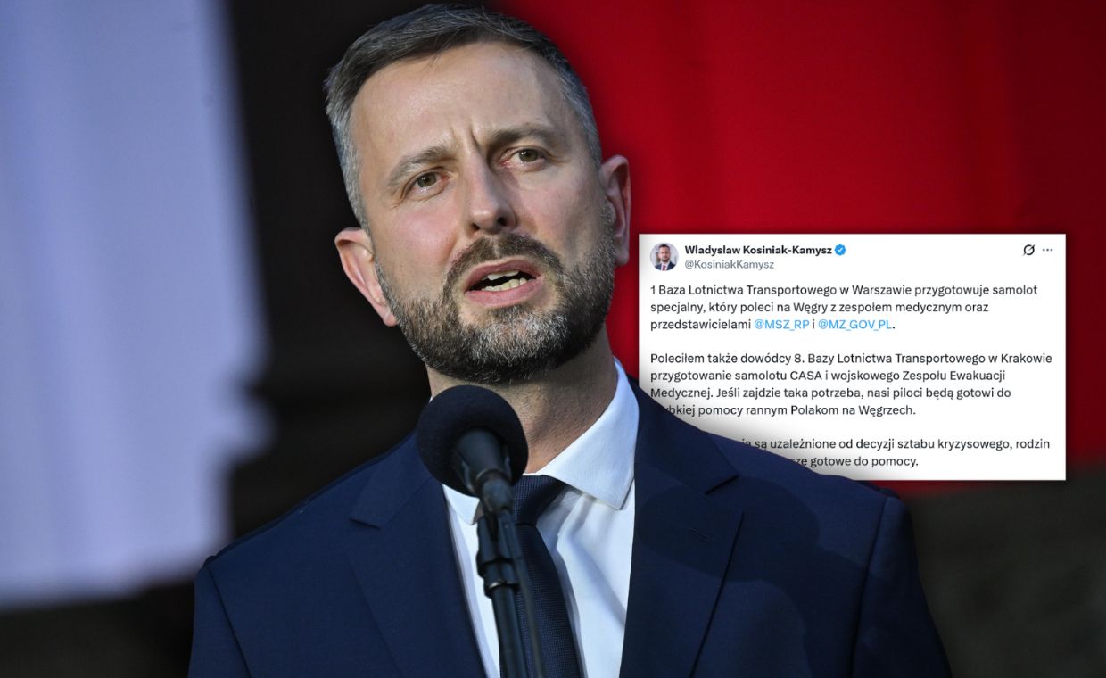 Polski samolot specjalny leci na Węgry po tragicznym wypadku
