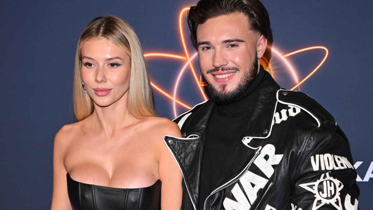 Leon Myszkowski z narzeczoną 