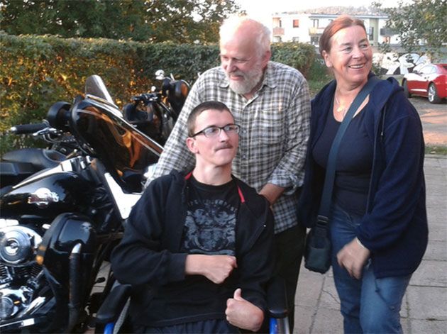 Pan Jerzy z synem i żoną (zdjecie publikujemy za zgodą rodziny)