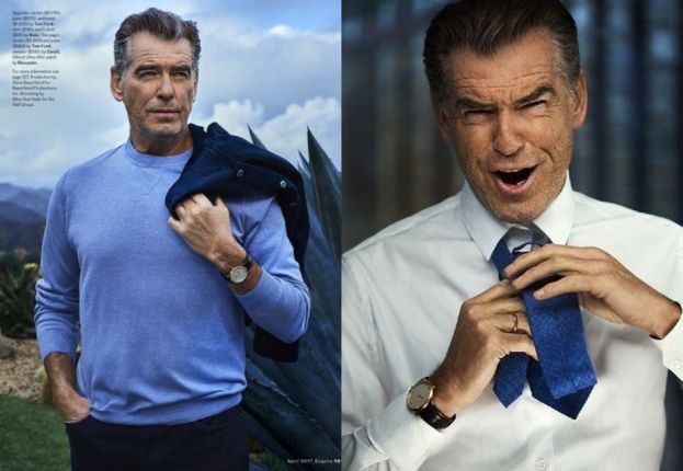 Pierce Brosnan pozuje dla "Esquire"