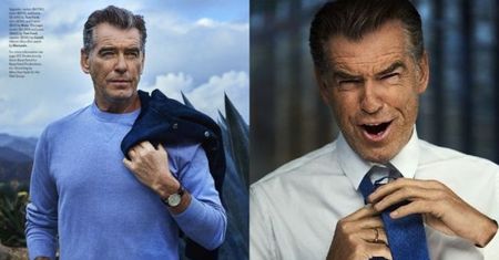 Pierce Brosnan pozuje dla "Esquire"