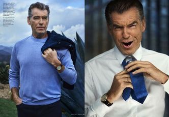 Pierce Brosnan pozuje dla "Esquire"