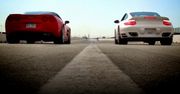 Drag Race Chevrolet Corvette ZR1 versus Porsche 911 Turbo [wideo]