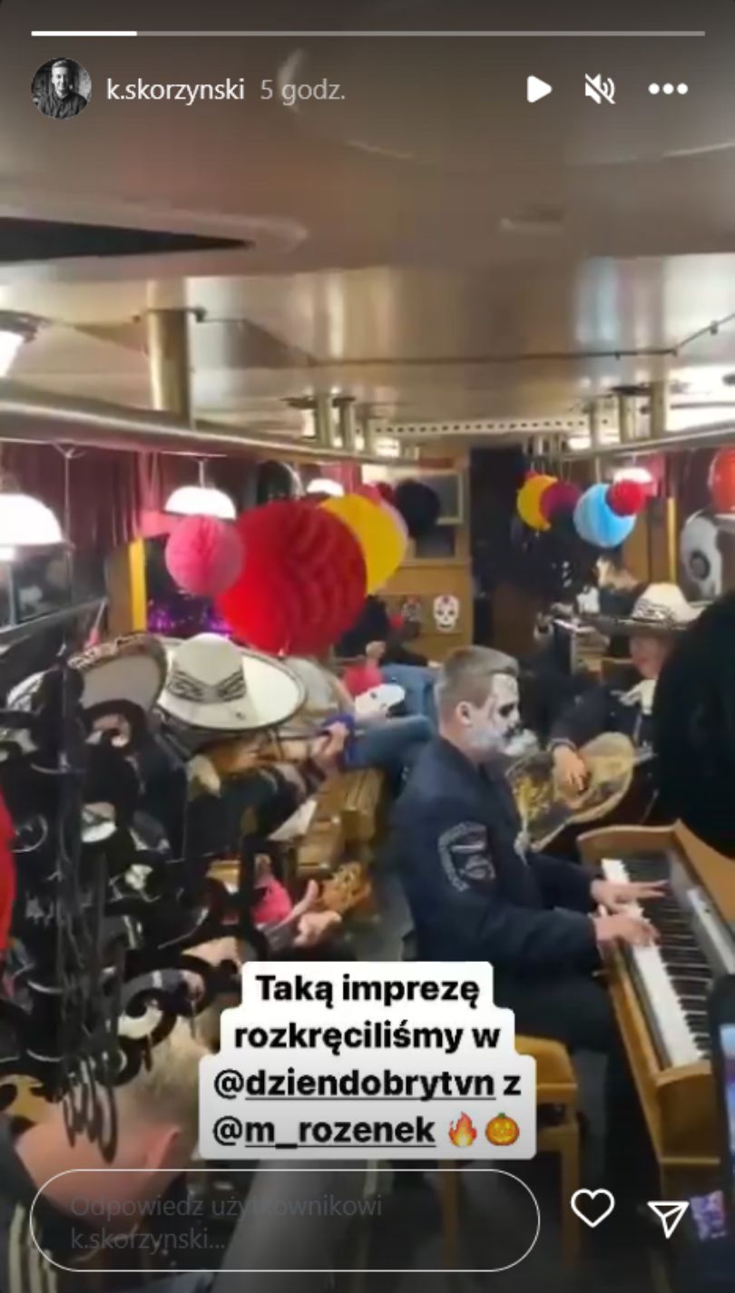 Małgorzata Rozenek i Krzysztof Skórzyński straszą w halloweenowych kostiumach w "Dzień Dobry TVN"