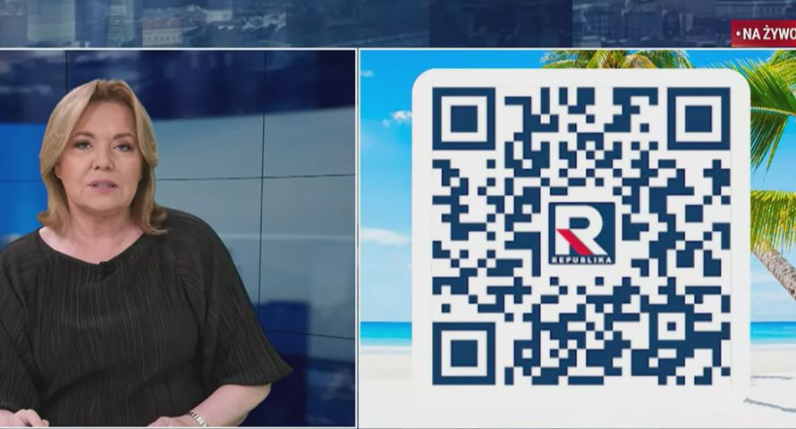 Ogromny kod QR, podziękowania za konkretne wpłaty. Tak Republika prosi o pieniądze