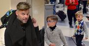 Ricky Martin na lotnisku z synami!