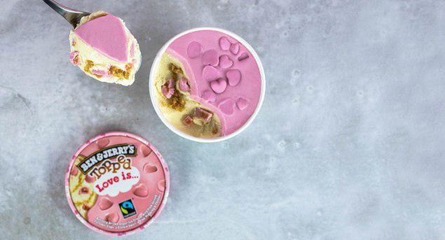 Unilever z okazji walentynek wprowadza lody Ben&Jerry's Topped Love is...