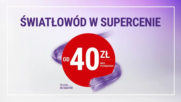 Play oferuje światłowód za 40 zł. Dla studentów umowa na 9 miesięcy