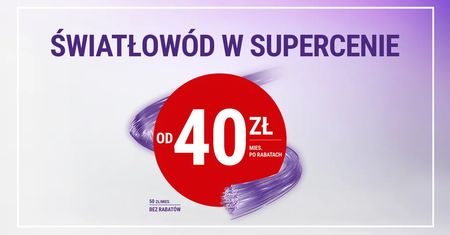 Play oferuje światłowód za 40 zł. Dla studentów umowa na 9 miesięcy