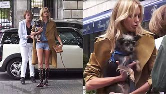 Anja Rubik z psem w restauracji!