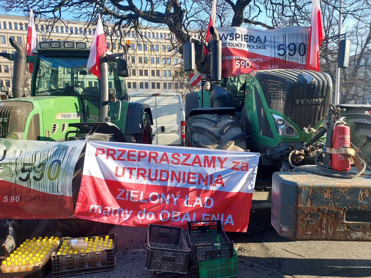 Protest rolników w Katowicach