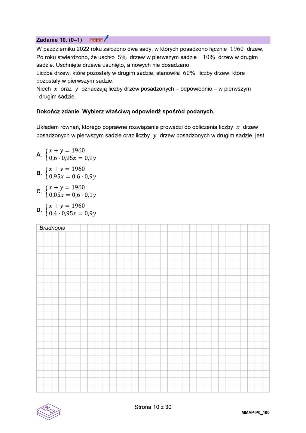 Arkusz matematyka. Matura 2024 w nowej formule