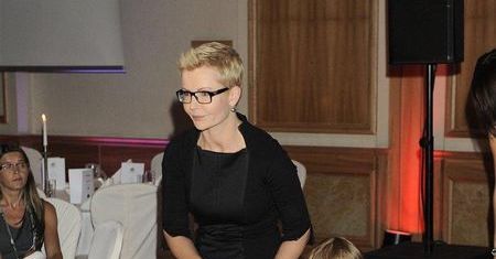 "Panorama": Joanna Racewicz z synkiem na bankiecie