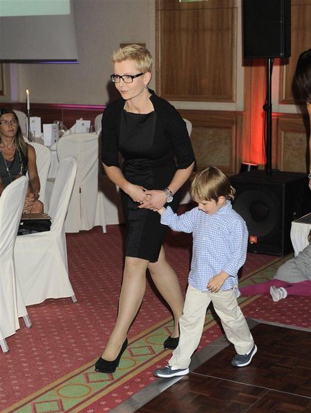 "Panorama": Joanna Racewicz z synkiem na bankiecie