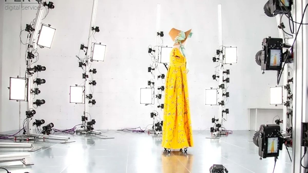 Specjalny rig do skanowania przedmiotów jest zbudowany aż ze 144 aparatów.