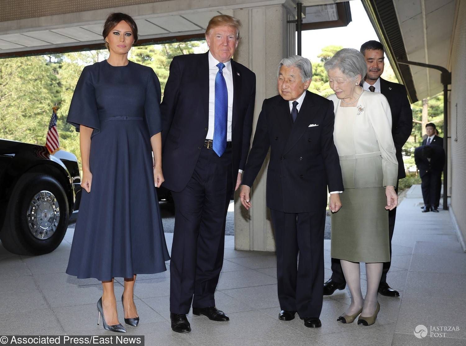 Melania i Donald Trump w Japonii