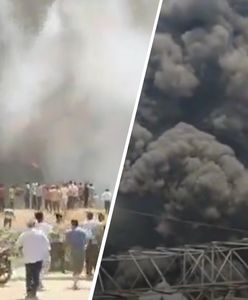 Samolot do Londynu spadł krótko po starcie. Są filmy z katastrofy