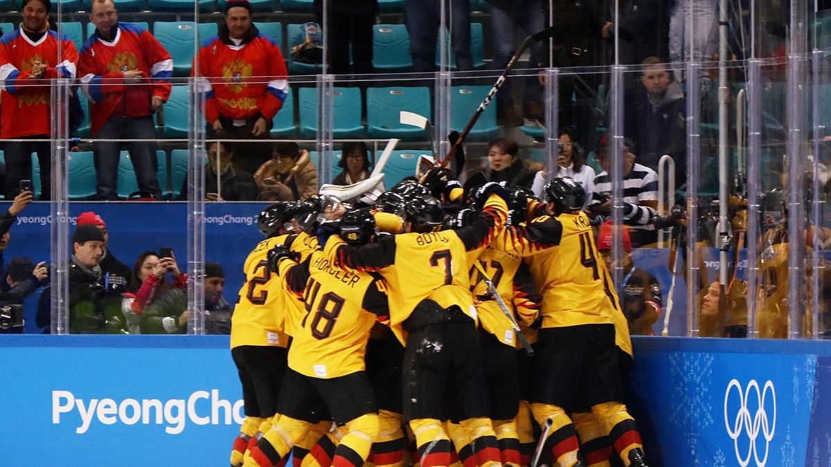 Zdjęcie okładkowe artykułu: Getty Images / Jamie Squire / Na zdjęciu: radość hokeistów reprezentacji Niemiec