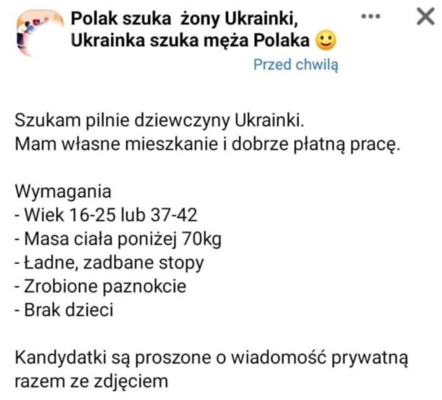 Komentarze z grupy "Polak szuka Ukrainki"