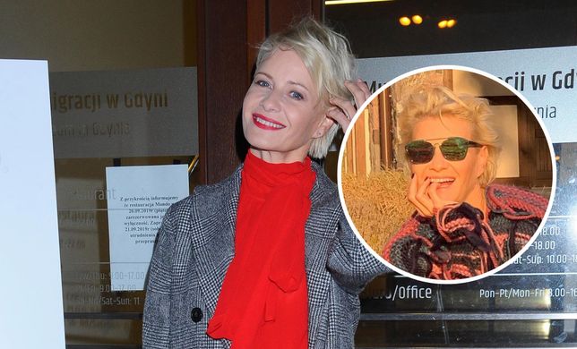 Małgorzata Kożuchowska nawet w jesiennym swetrze wygląda świetnie