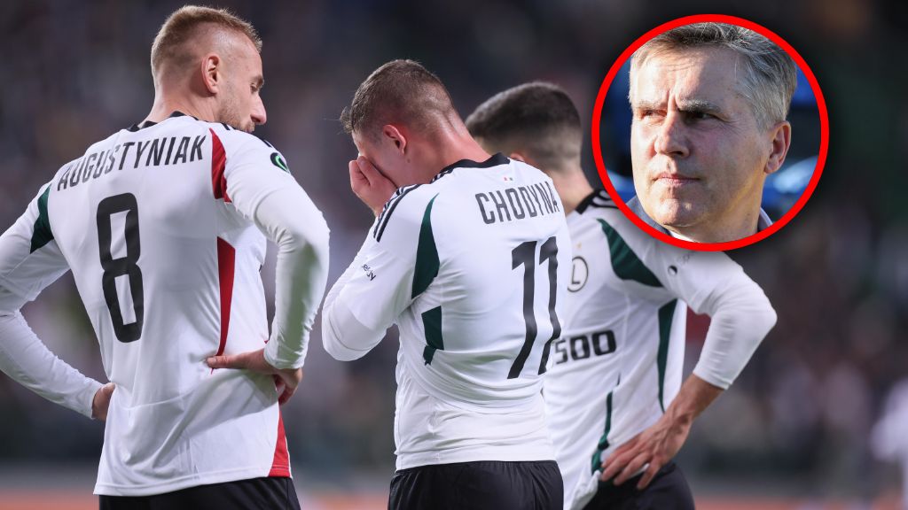 PAP / Leszek Szymański / Na zdjęciu: Piłkarze Legii Warszawa, w kółku Dariusz Dziekanowski (PAP)