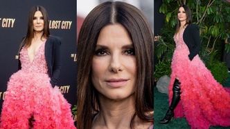 Zjawiskowa Sandra Bullock promuje nowy film w efektownej kreacji od Eliego Saaba (ZDJĘCIA)