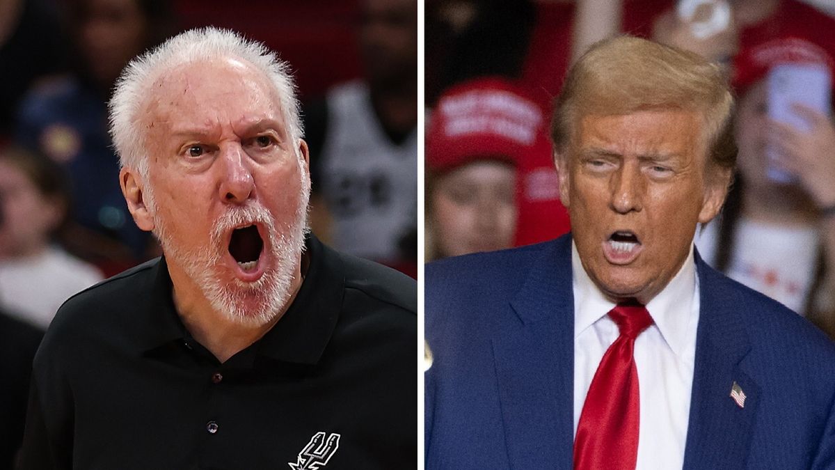 Getty Images / Tim Warner/PAP/EPA/DAVID MUSE / Na zdjęciu: Gregg Popovich i Donald Trump