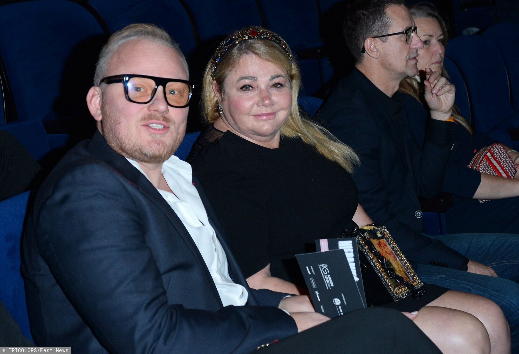Katarzyna Niezgoda z partnerem w teatrze