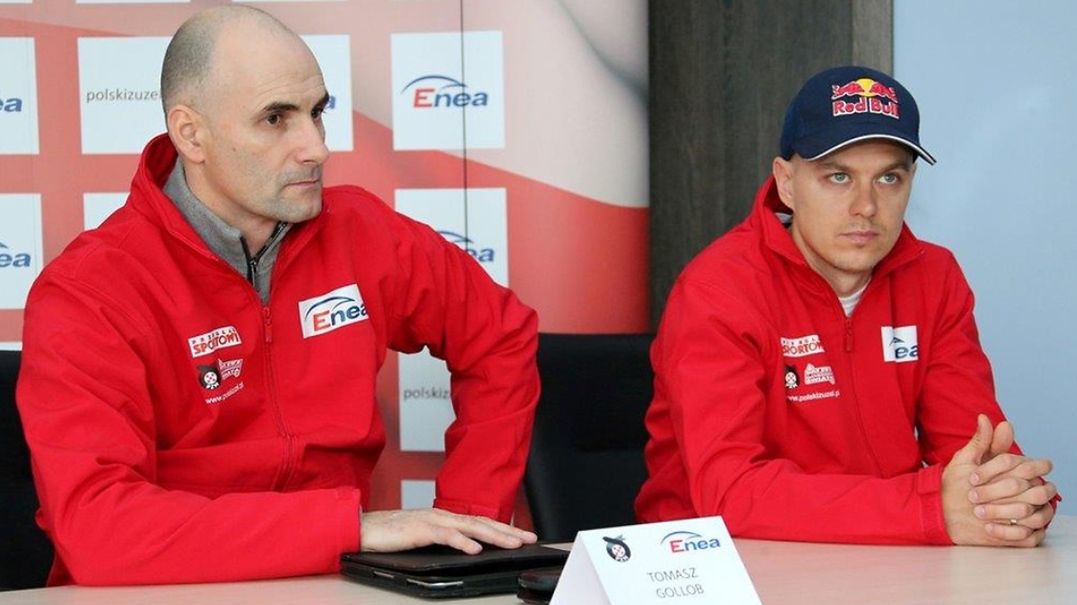 Tomasz Gollob (po lewej) i Jarosław Hampel (po prawej)