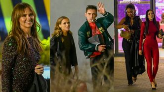Kulisy "Tańca z Gwiazdami": uradowana Kinga Rusin, Agnieszka Kaczorowska i Filip Gurłacz z papierosem