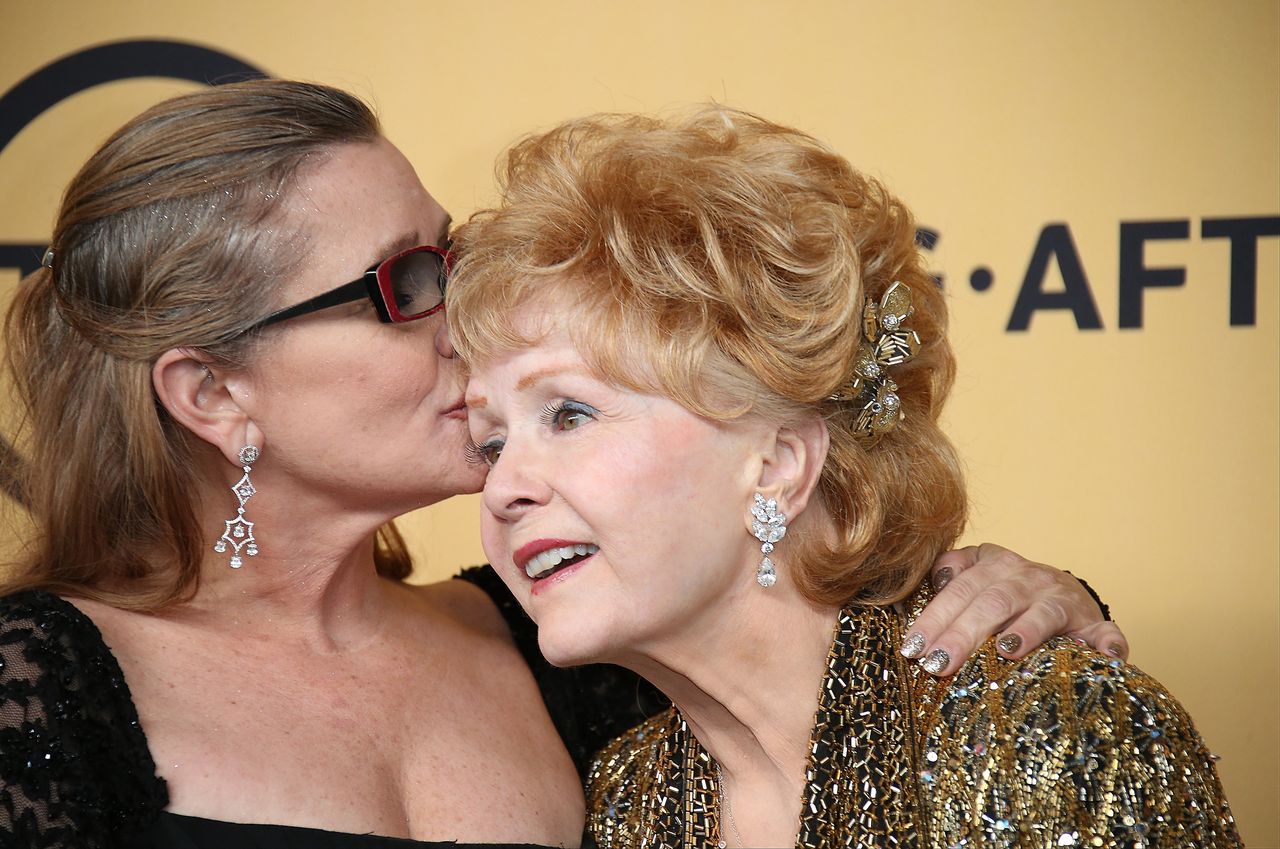 Carrie Fisher i Debbie Reynolds w  2015 roku