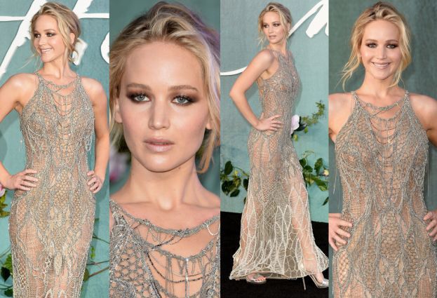 Jennifer Lawrence w "naked dress" na premierze