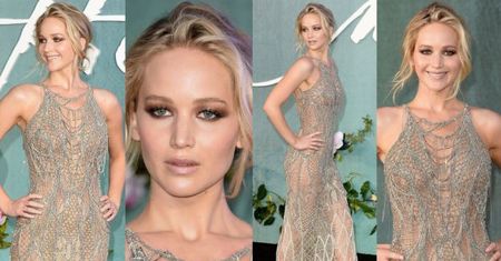 Jennifer Lawrence w "naked dress" na premierze