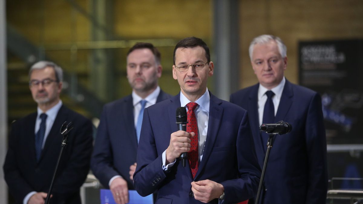 Mateusz Morawiecki podczas powołania Rady ds. Innowacyjności, 11 stycznia, Warszawa