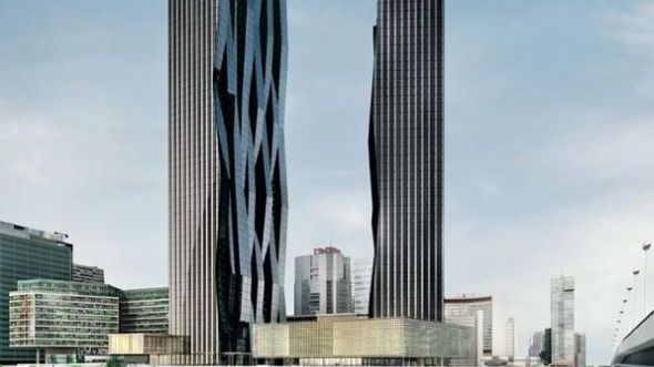 2 wieże symbolem 22. dzielnicy Wiednia [wideo] 1