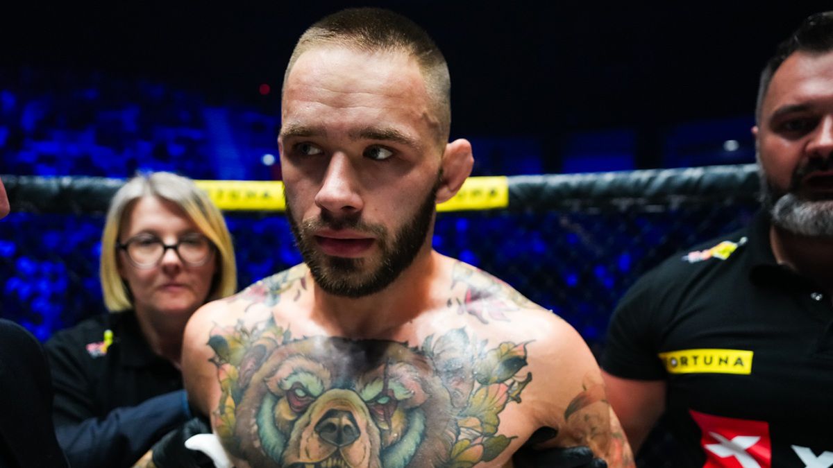 Materiały prasowe / kswmma.com / Adam Niedźwiedź po porażce na XTB KSW 108