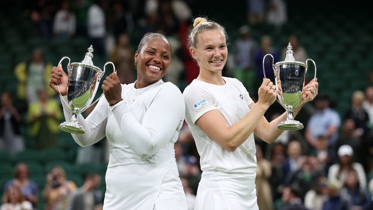 PAP/EPA / ADAM VAUGHAN / Na zdjęciu: Taylor Townsend i Katerina Siniakova