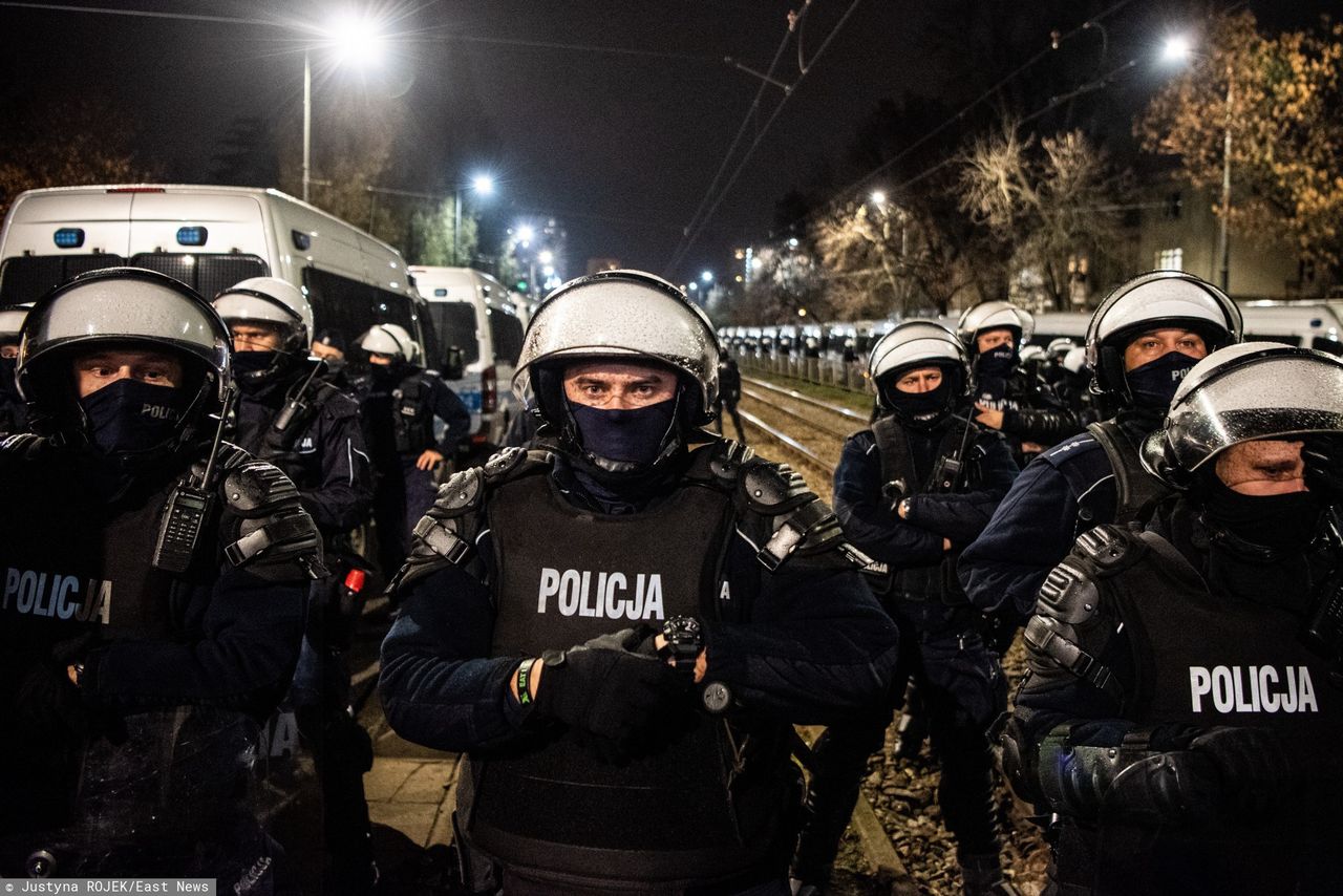 Policjanci ochraniali dom Jarosława Kaczyńskiego na Żoliborzu