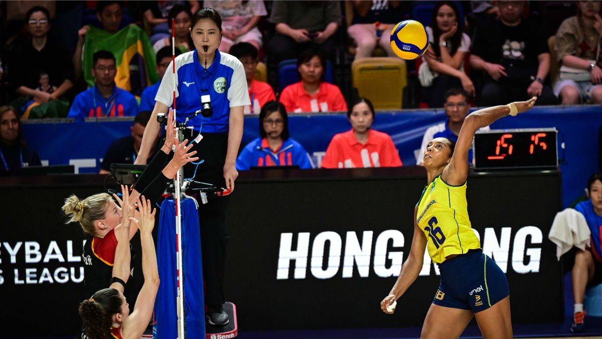 Materiały prasowe / FIVB / Na zdjęciu: mecz Niemcy - Brazylia