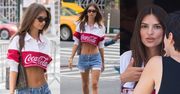 Emily Ratajkowski odkrywa wyrzeźbione nogi i umięśniony brzuch w Nowym Jorku
