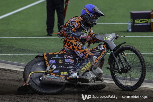 Cooper Rushen w trakcie zawodów SGP3