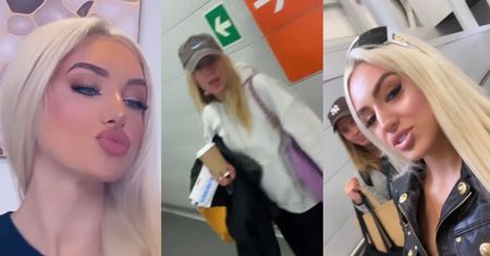 Spotkanie na szczycie! Speszona Jessica Mercedes UCIEKA na lotnisku przed Caroline Derpienski (ZDJĘCIA)