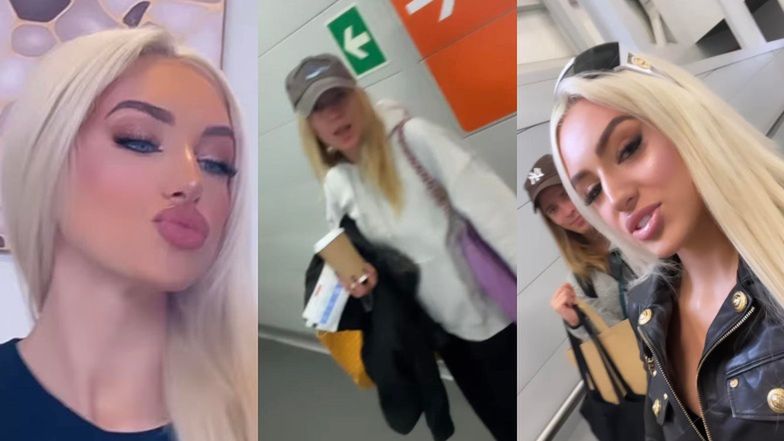 Spotkanie na szczycie! Speszona Jessica Mercedes UCIEKA na lotnisku przed Caroline Derpienski (ZDJĘCIA)