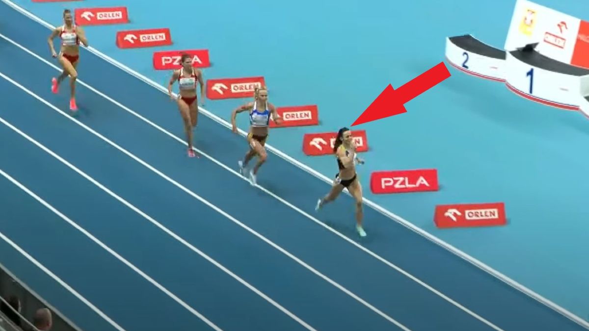 Zdjęcie okładkowe artykułu: Twitter / TVP Sport / Na zdjęciu: ostatnie metry biegu na 400 metrów kobiet