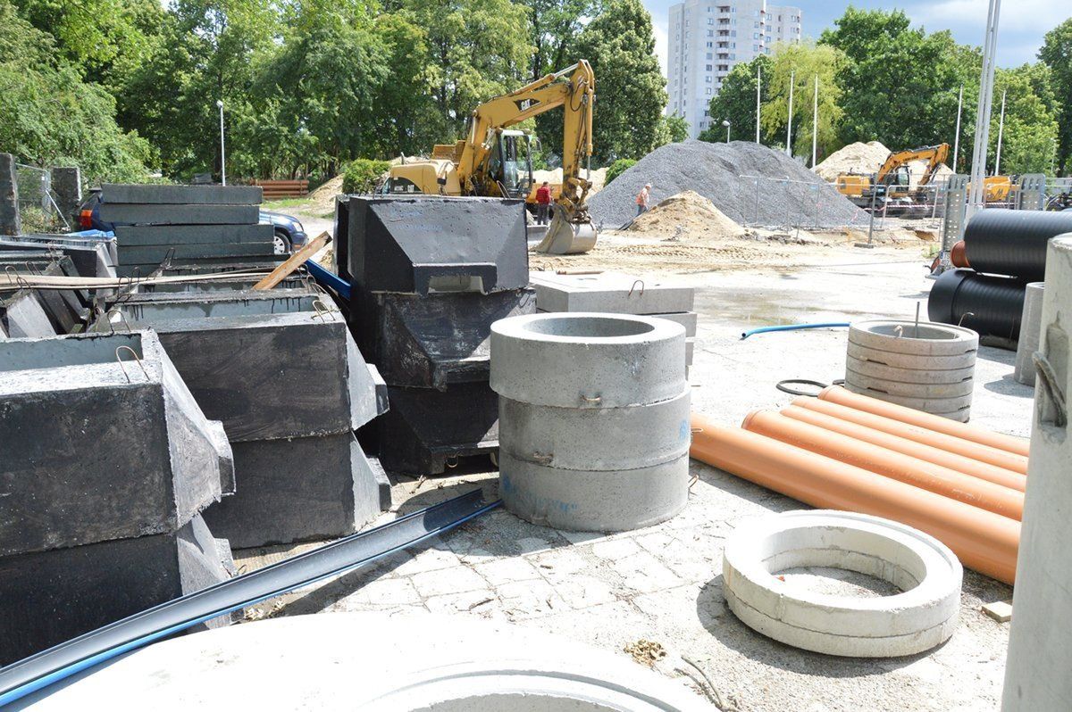 O wielkości inwestycji świadczy ilość sprzętu i materiałów
