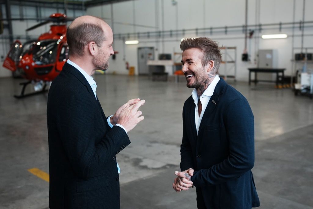 Prince William and David Beckham