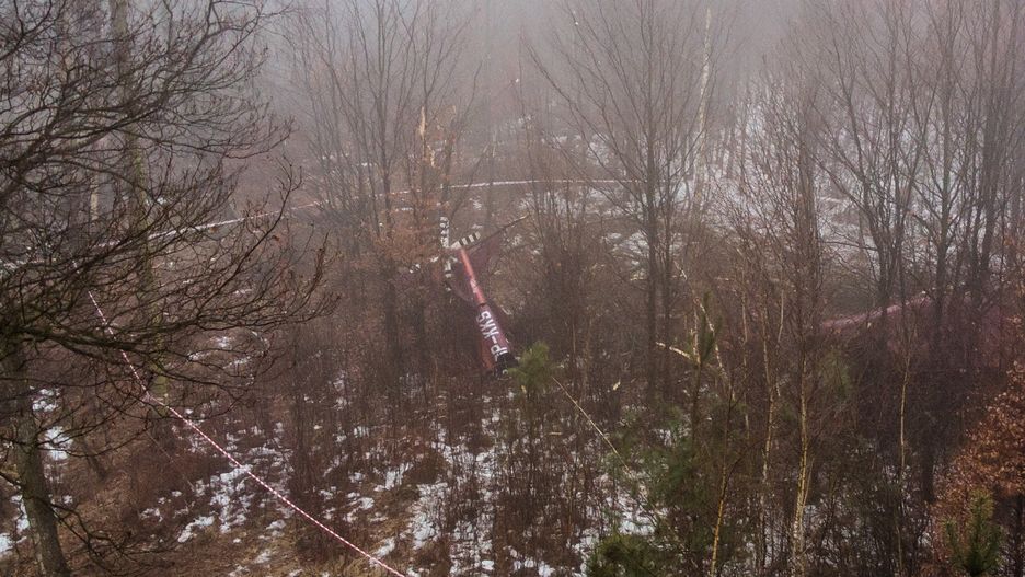 Katastrofa pod Pszczyną. Rozbił się helikopter